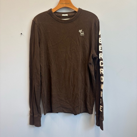 Abercrombie & Fitch Muscle Shirt Men’s Large Spell Out Moose Logo 90s Y2K Retro - Picture 1 of 9